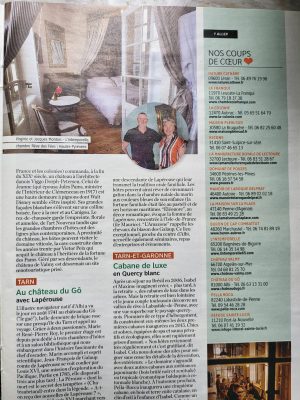 Intemporelle 65 - Presse - Gîte et chambres d'hôte